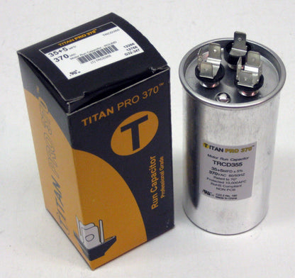 Round Dual Run Capacitor 35 + 5 uf 370 Volts for Automotive (Lot of 9)