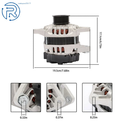 Alternator for Hyundai Accent Veloster (2012–2017) & Kia Rio (2013) 1.6L