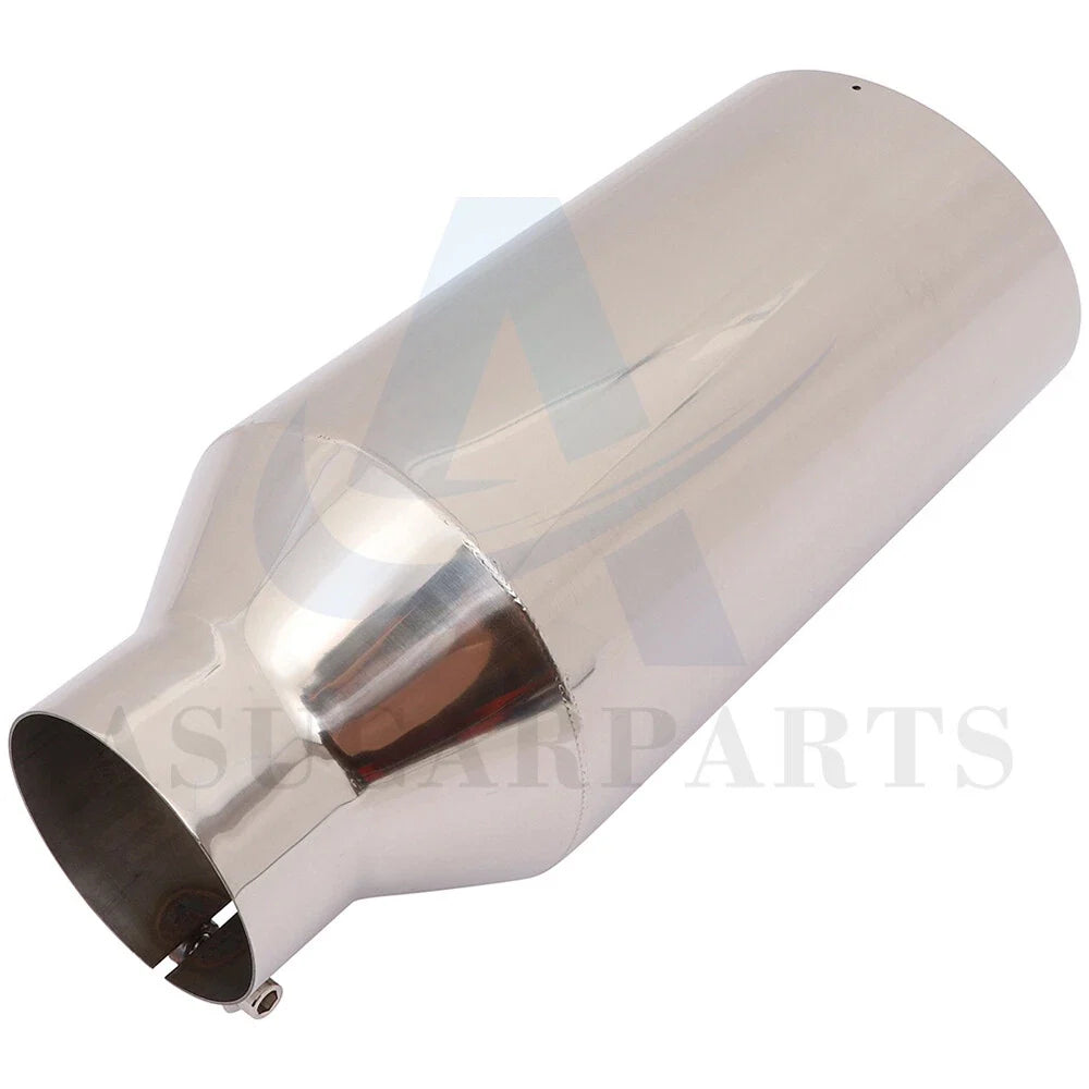 4" Inlet Stainless Steel Bolt On Exhaust Tip for Universal Fit