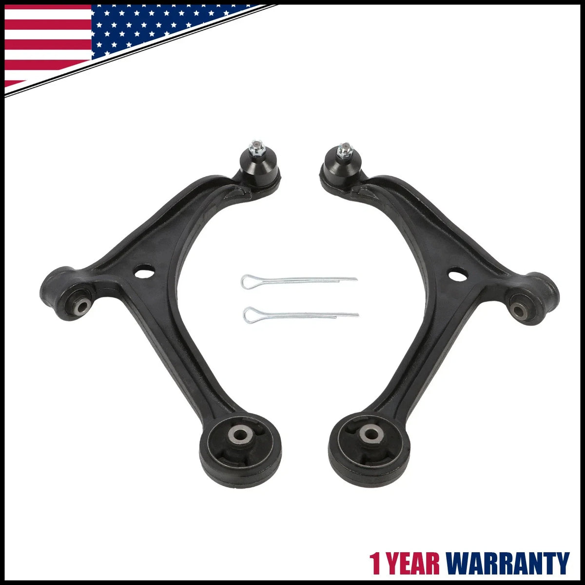 2X Front Lower Control Arm w/ Ball Joints for Honda Odyssey (2005–2010)