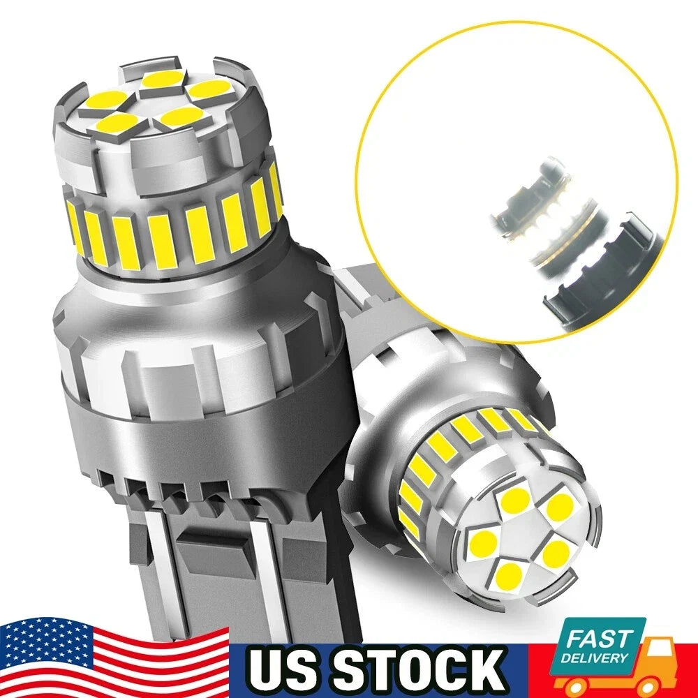 Set of 2 LED Back Up Reverse Light Bulbs for (7443 7440 7444)
