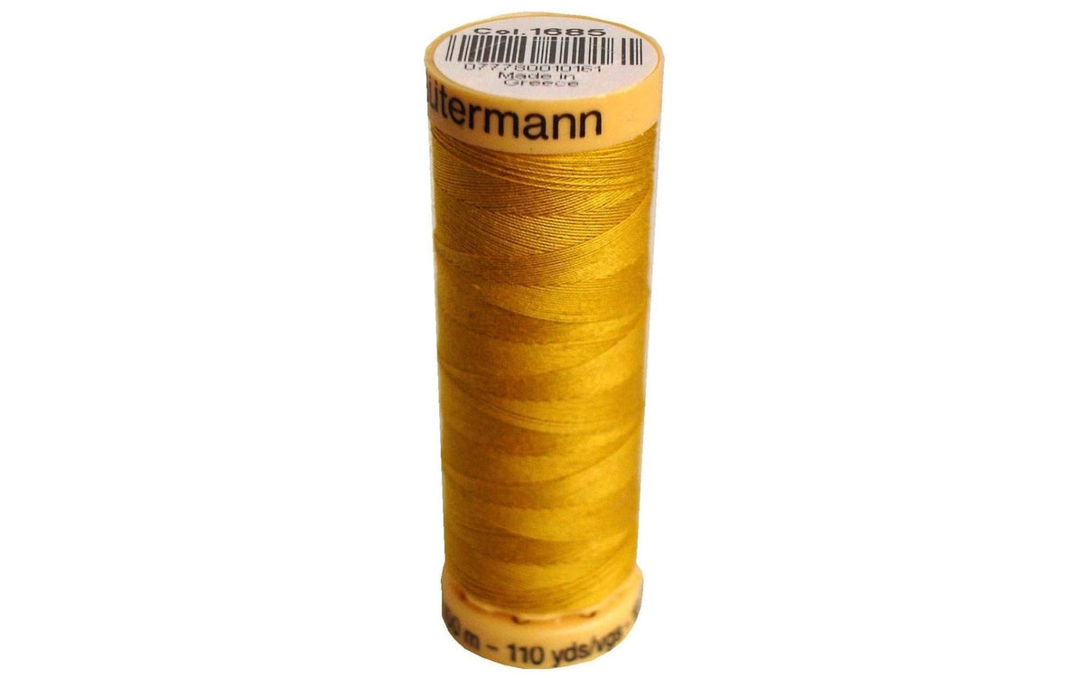 100% Natural Cotton Sewing Thread - Gold for Universal Use