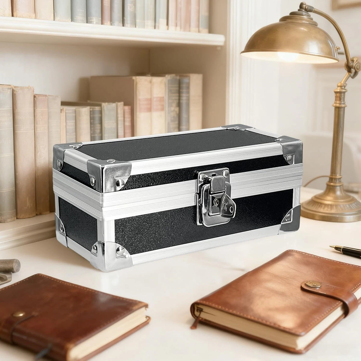 Lockable Cash Box for Money Storage Organizer