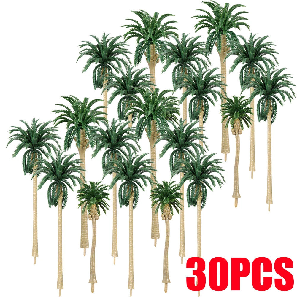 30 PCS Palm Tree Scenery Model for Home Hotel Office Dorm