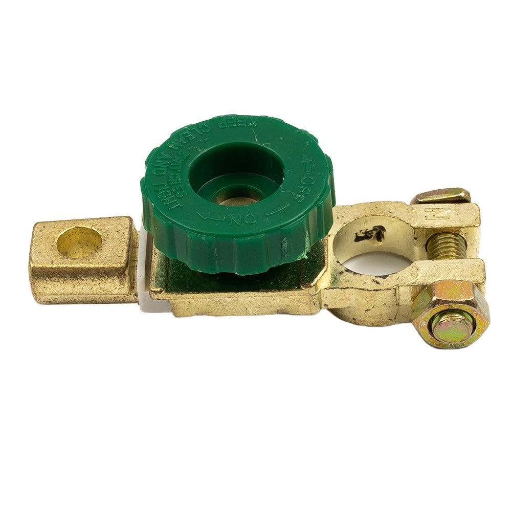 Heavy Duty Battery Disconnect Isolator Cut Off Switch 12V/24V Green 17MM