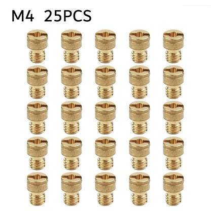 25x M4 Carburetor Jets 55-115 for Puch Maxi/Bing/Hercules (4mm Jet Set)