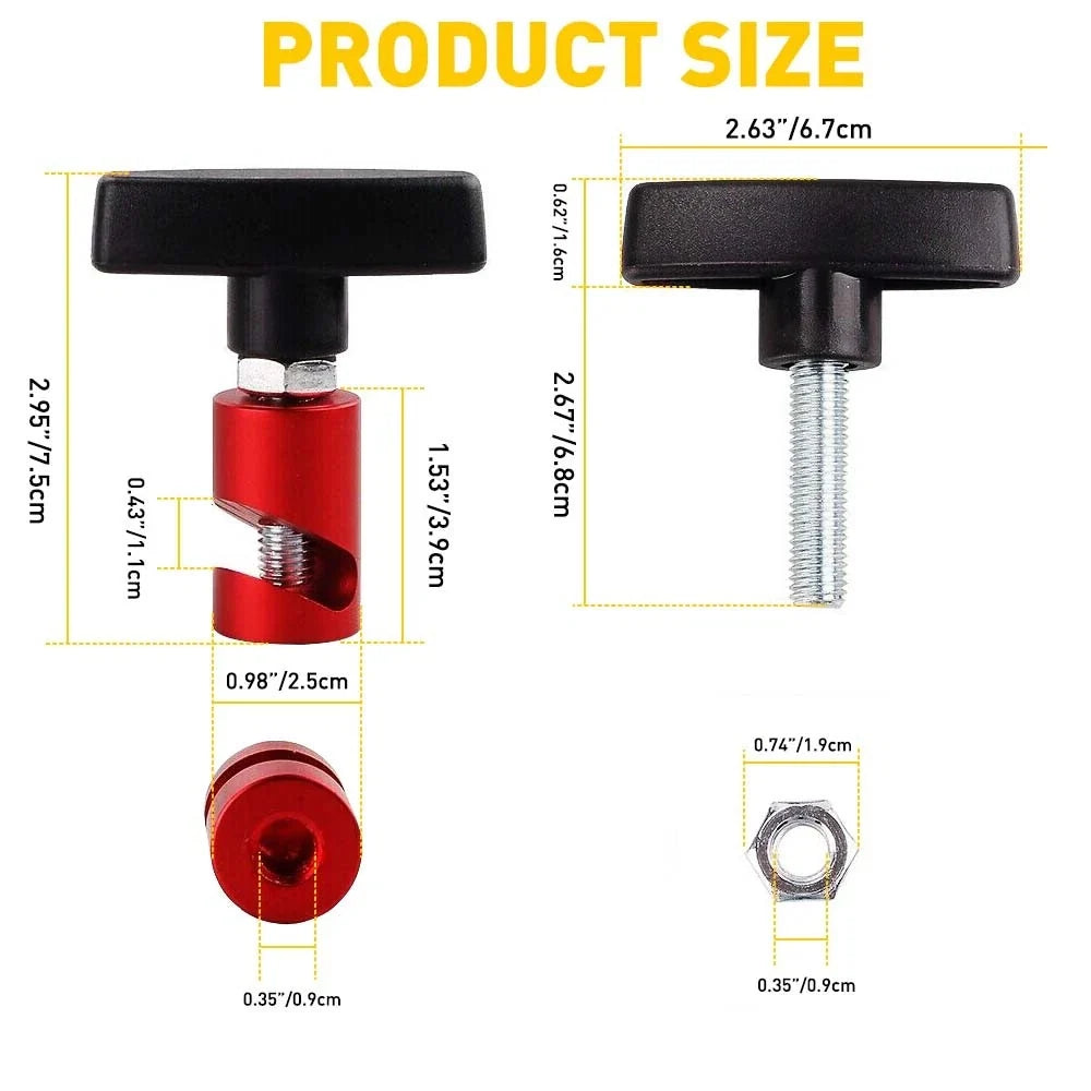 Set of 2 Universal Car Lift Support Clamp for Hood Strut Support