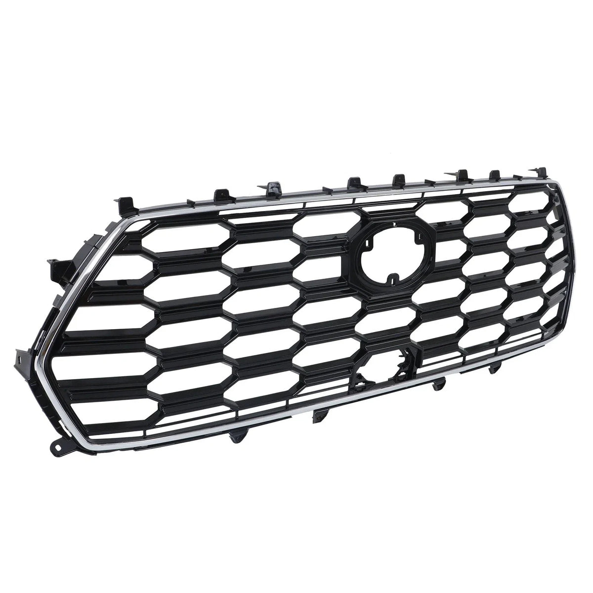 Front Bumper Upper Grille for Toyota Sequoia (2023–2024) Black Chrome