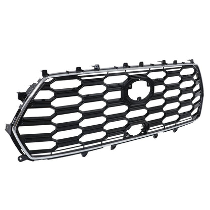 Front Bumper Upper Grille for Toyota Sequoia (2023–2024) Black Chrome