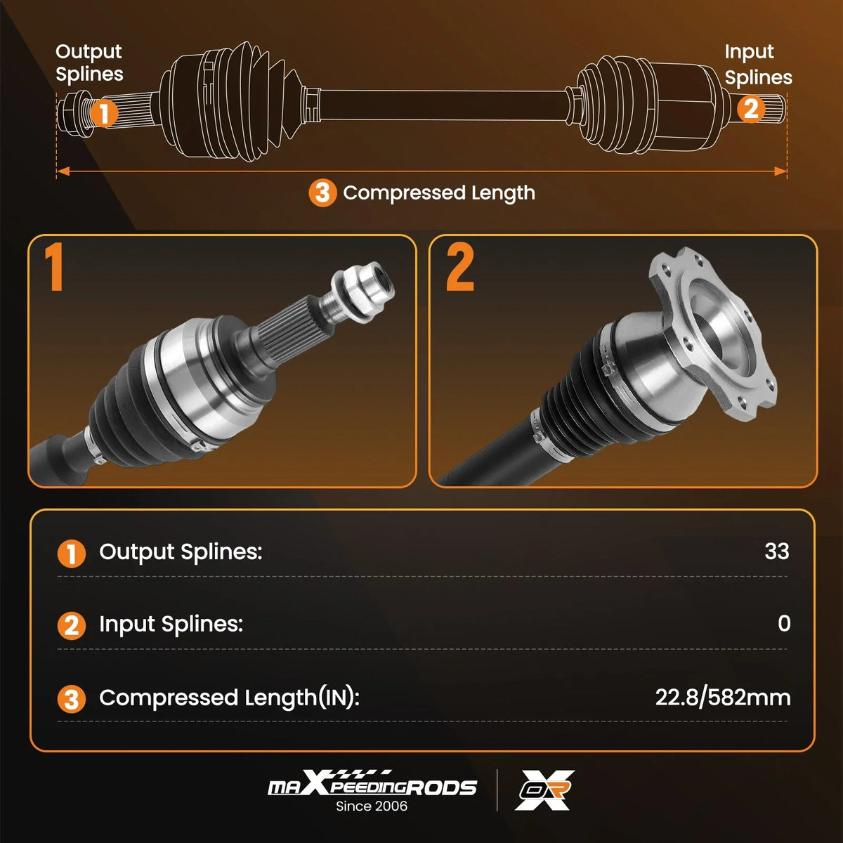 CV Axle Shaft for Chevrolet Silverado 1500 4WD (2009–2018)