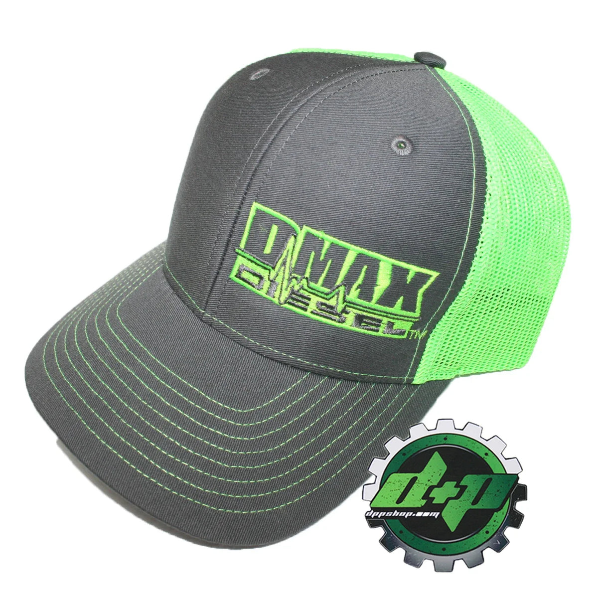 Dmax Duramax Richardson 112 Hat for Truck (Charcoal Gray, Green Mesh)