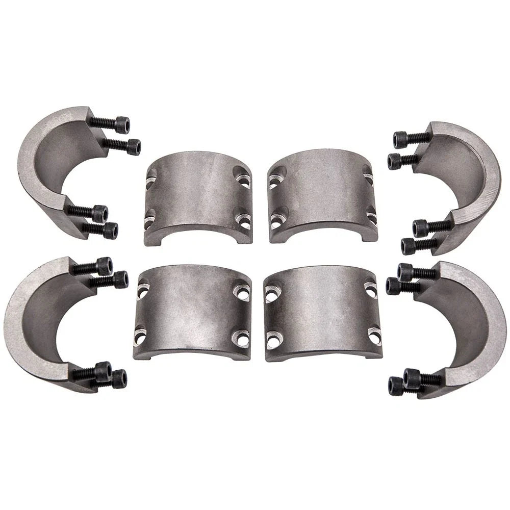 Set of 4 Steel Tube Clamps for Universal Roll Cage (CNC Machined)