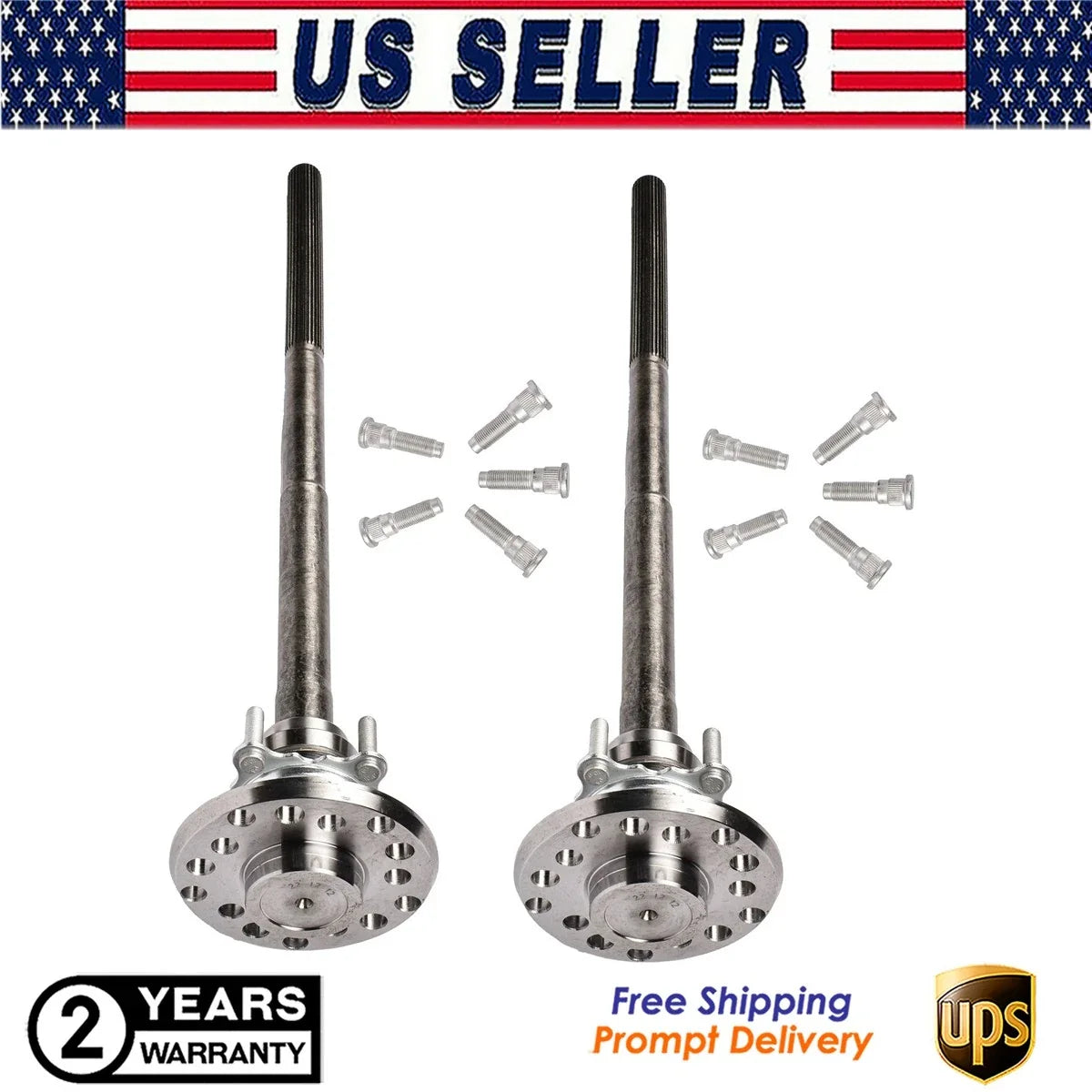 Set of 2 Rear Axle Shaft Assemblies for Jeep Wrangler JK (2007–2018)