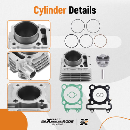 Stock Bore Cylinder Piston Top End Gasket Kit for Yamaha Raptor 250 (2008–2013) HL6KJB