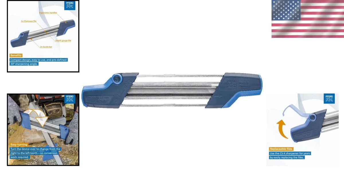 Ergonomic Chain Saw Sharpener CS-X 7/32'' for Precision Cutting