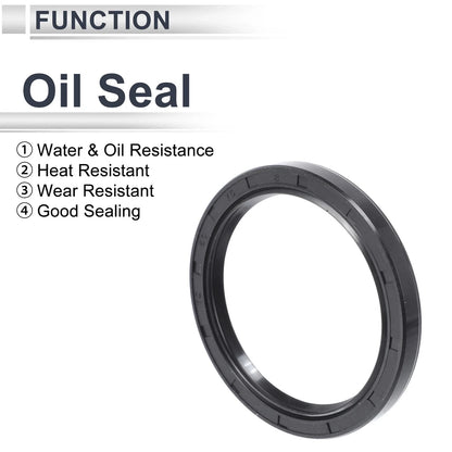 Set of 5 Oil Seal Ring for Rotary Shaft 60x75x8mm NBR Rubber