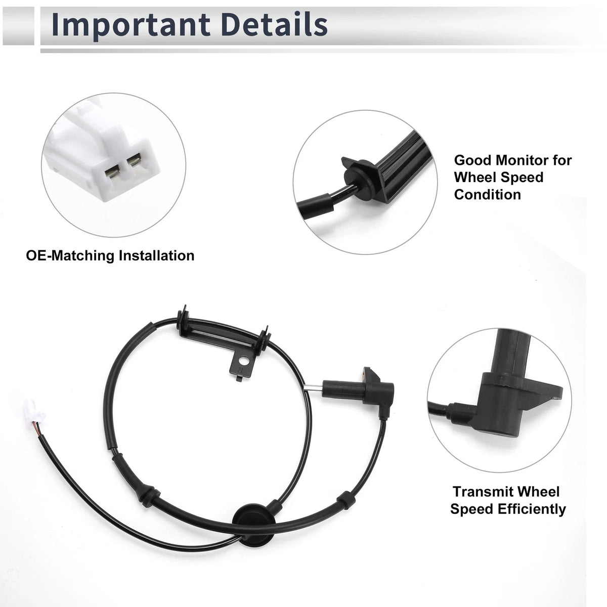 ABS Wheel Speed Sensor No. 9564026000 for Hyundai Santa Fe (FWD)