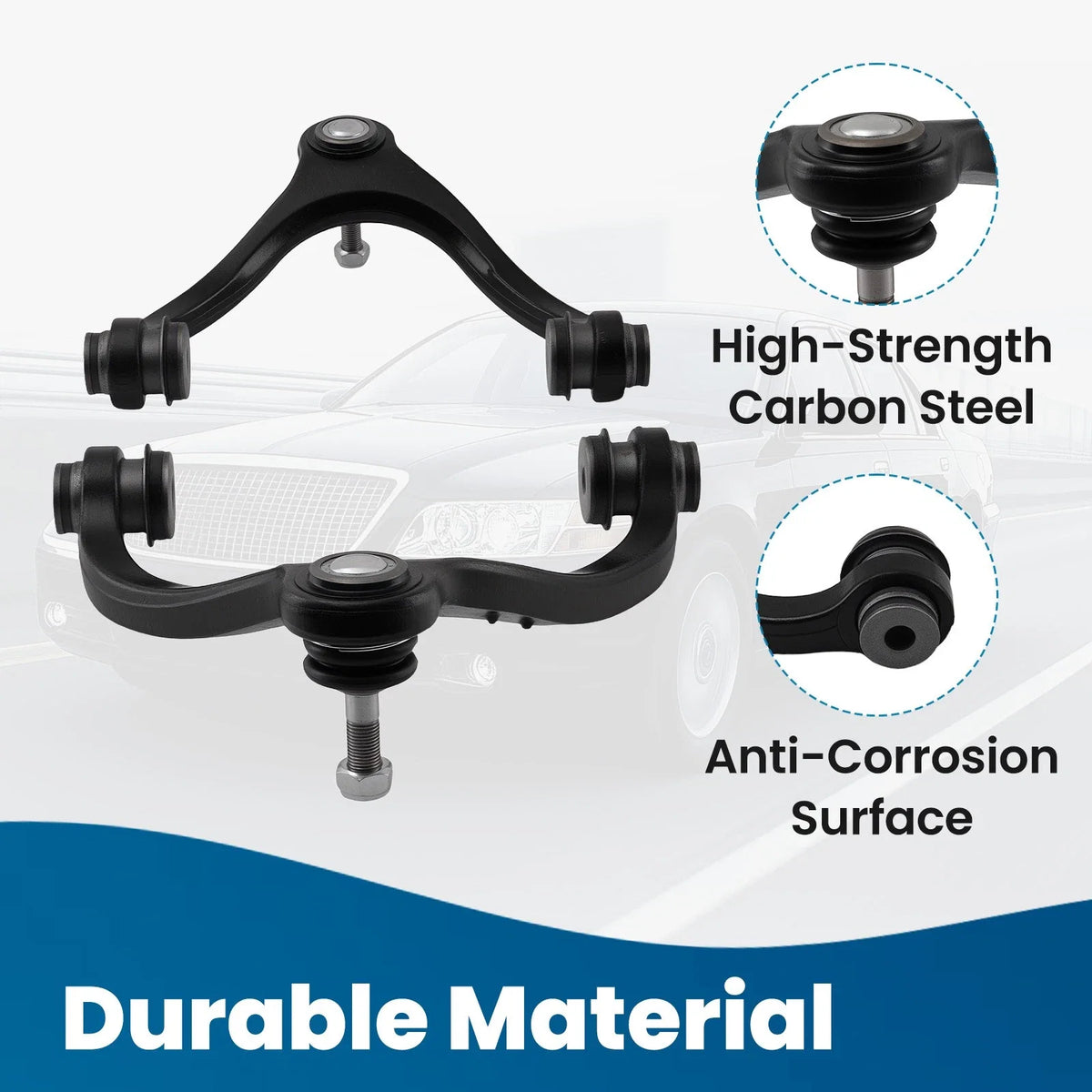 2X Front Upper Control Arm for Ford Crown Victoria Mercury Grand Marquis (2003–2011)