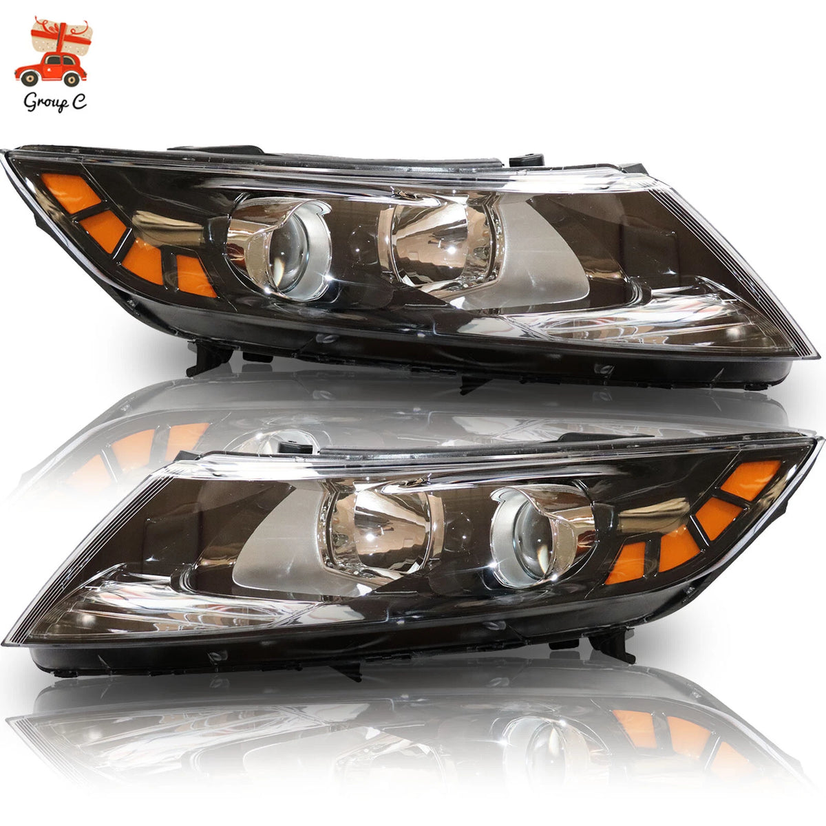 Pair Halogen Headlight Set for KIA Optima (2011–2013) 921012T121, 921022T121