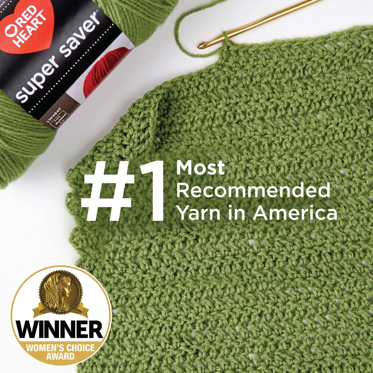 3 Pack Red Heart Super Saver Yarn for Crafting (No Specific Part Numbers)