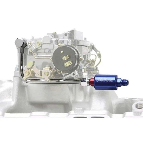 Edelbrock 8134 Single-Feed Fuel Line/Filter Kit for Automotive (2010–2020)
