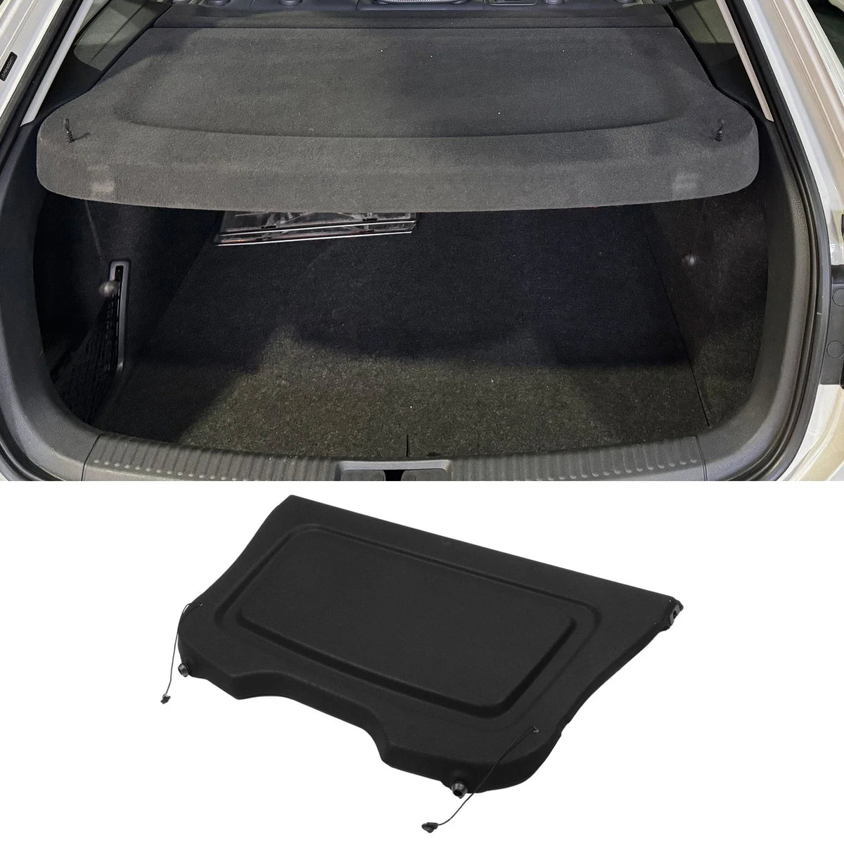 Rear Parcel Shelf Boot Load Cover for Ford Focus (2012–2018) Black