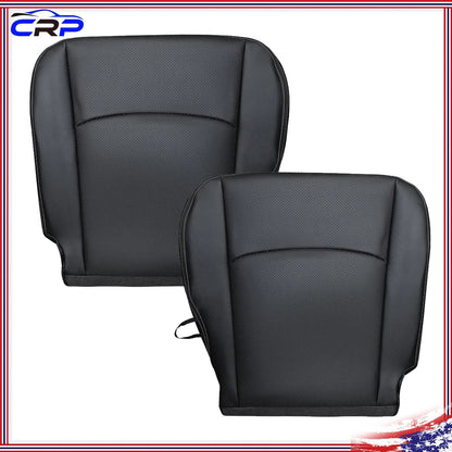 2x Leather Front Bottom Seat Cover for Dodge Ram 1500 2500 3500 4500 (2013–2018)