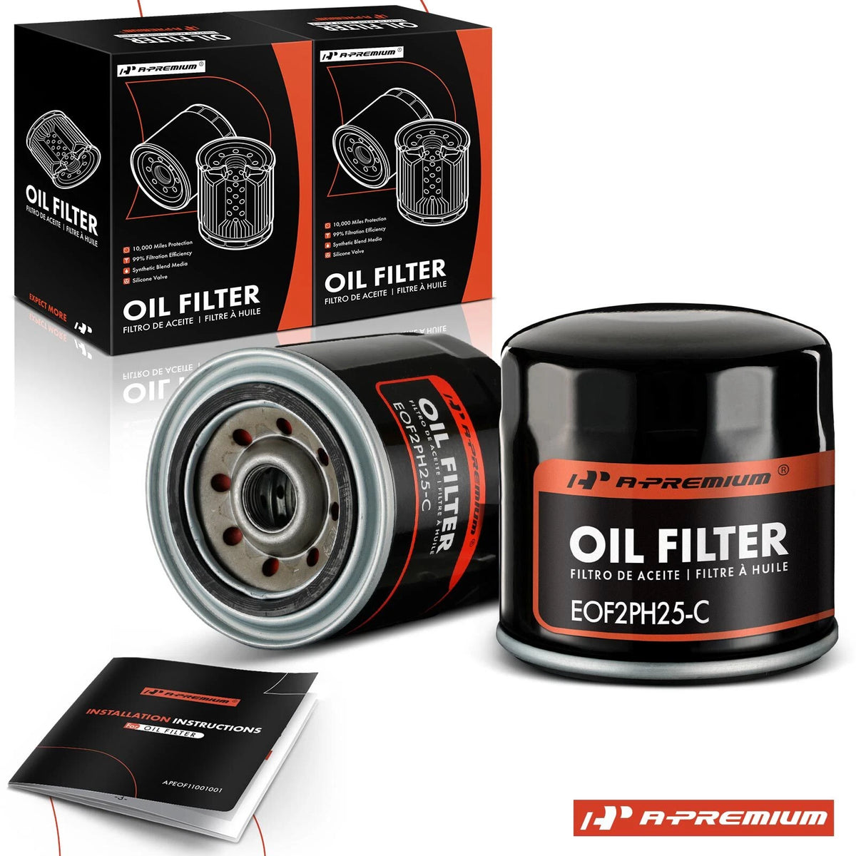 2X Engine Oil Filter for Chevrolet C10, Buick Regal (1973–1978) - 6435677, PH25