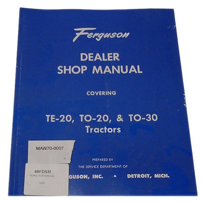 Shop Manual for Massey Ferguson