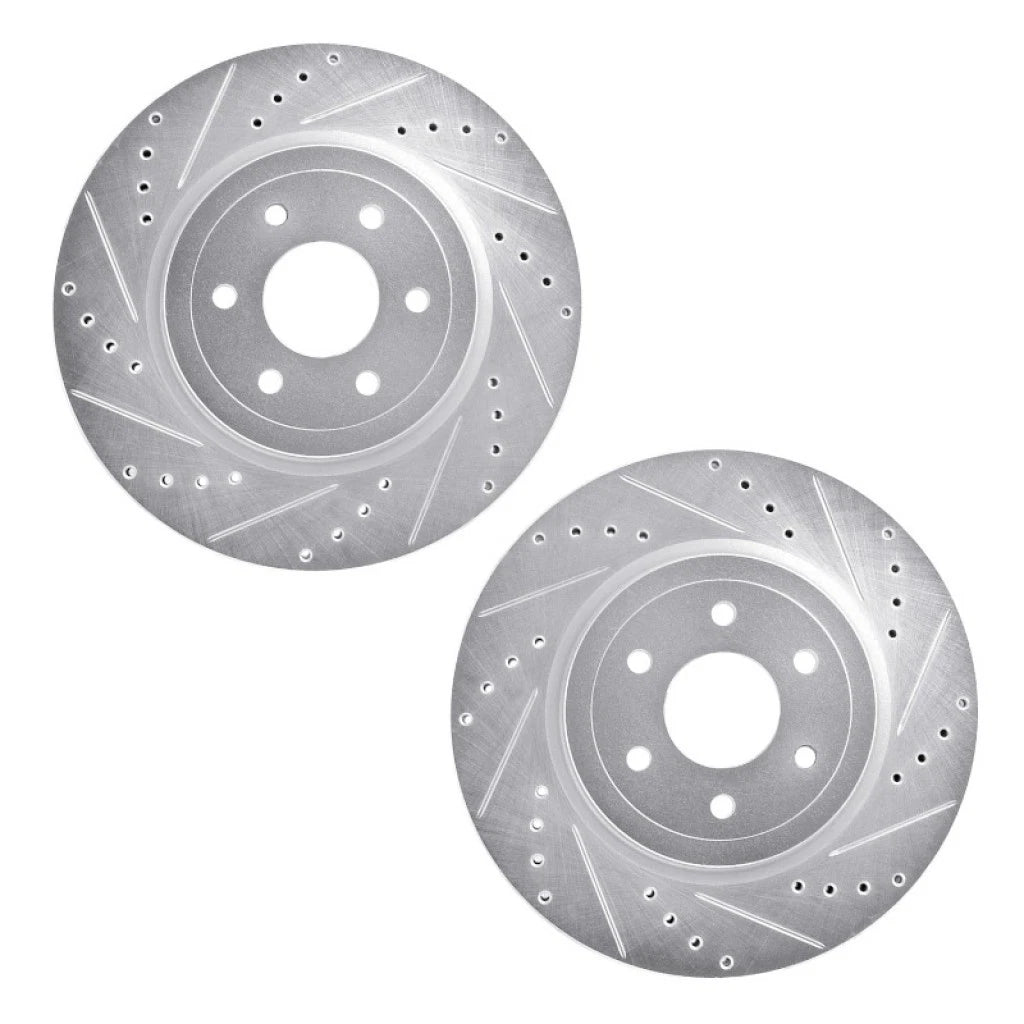 Drilled and Slotted Rotors for Nissan Pathfinder (2008–2011) ALX-PAU-DF-7002-67064-CLA1
