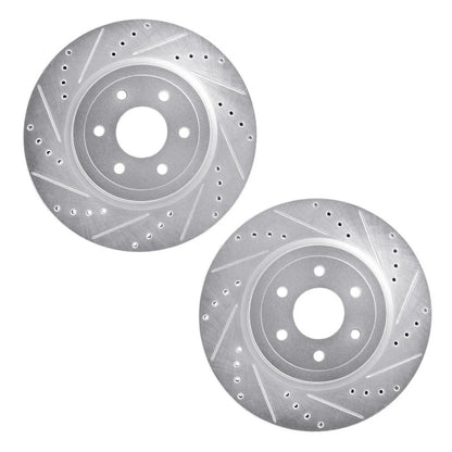 Drilled and Slotted Rotors for Nissan Pathfinder (2008–2011) ALX-PAU-DF-7002-67064-CLA1