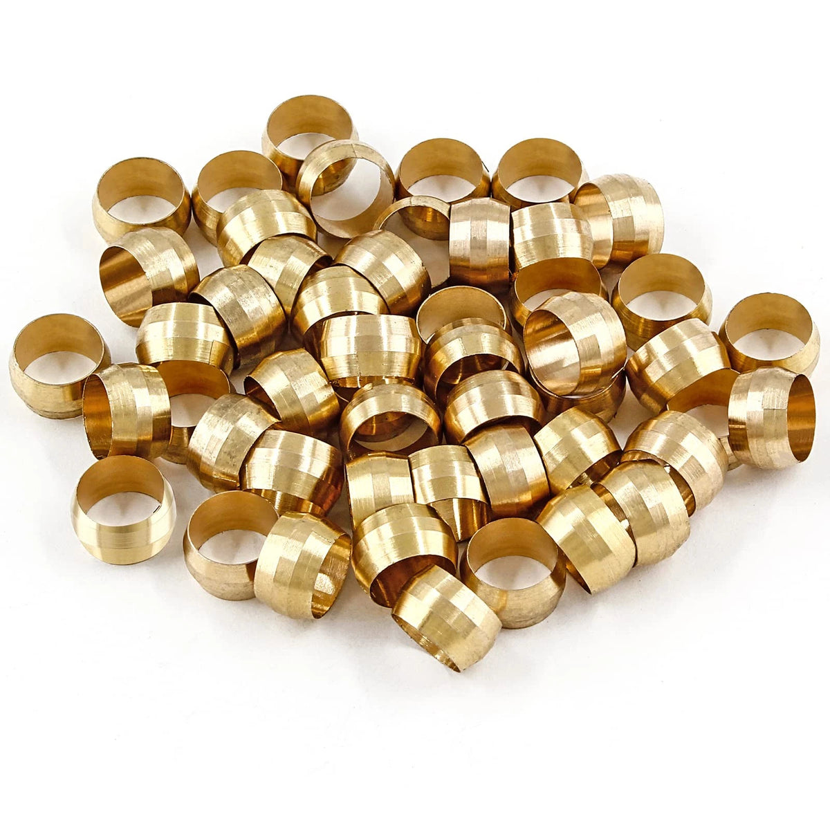50 Pcs Brass Compression Fitting for 3/8" Tube OD