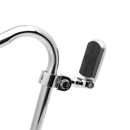 Chrome 1 1/4" Gear Skull FootPeg Clamp for Harley Sportster Touring Dyna