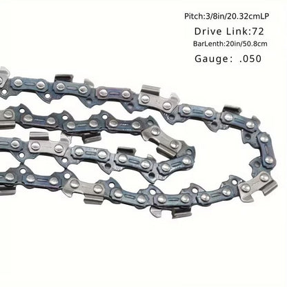 5X 20" Chainsaw Chain Blade 3/8"LP .050 Gauge 72DL for Stihl Husqvarna
