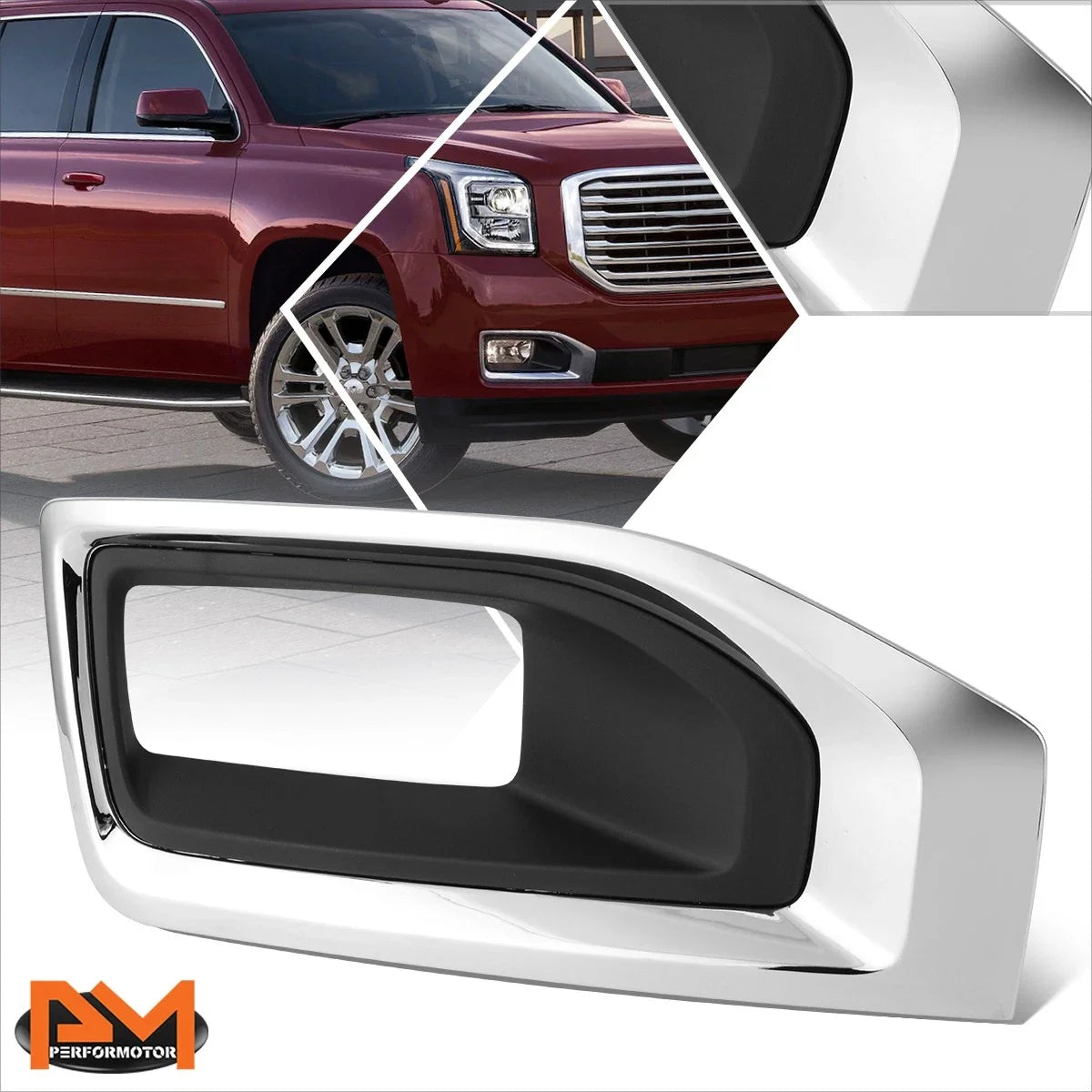 Chrome Fog Light Bezel Cover for GMC Yukon XL (2015–2020)