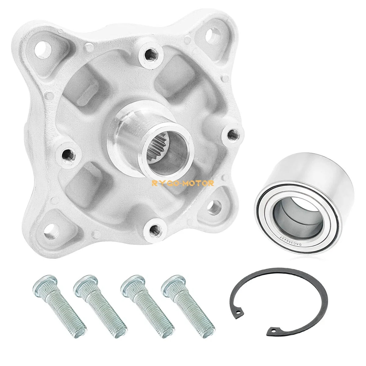 Front Wheel Hub with Bearing Studs Kit for Polaris Sportsman X2 500 570 800 (2003–2021) 5134310