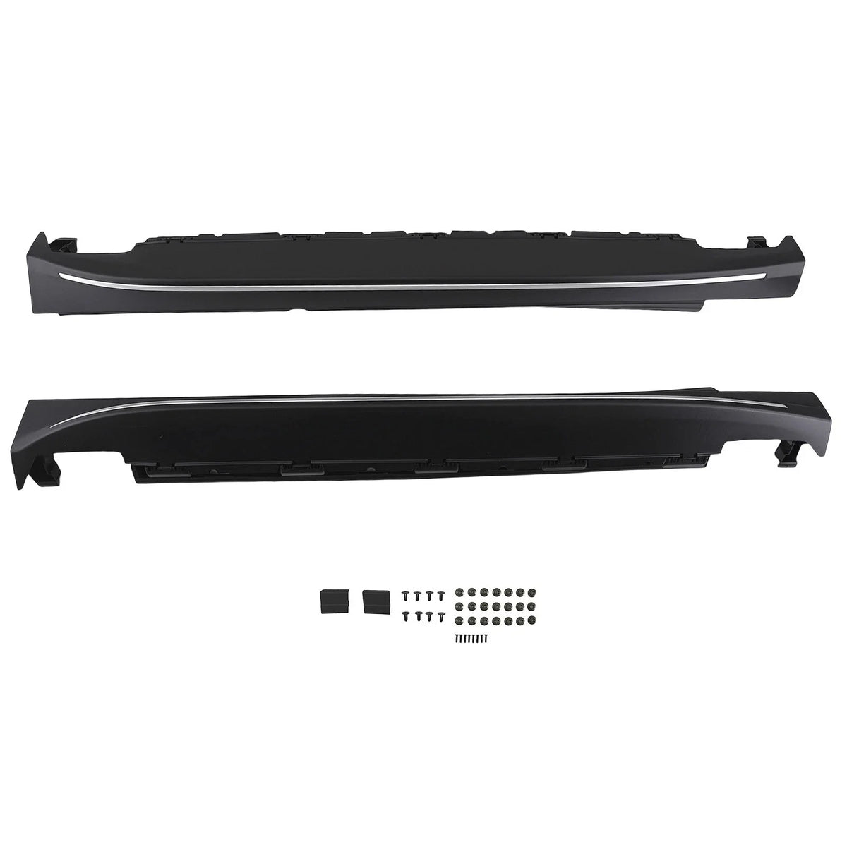 Set of 2 Nerf Bar Side Steps for Mercedes ML350 W166 (2012–2015) GLE (2016–2018) Black Heavy Duty