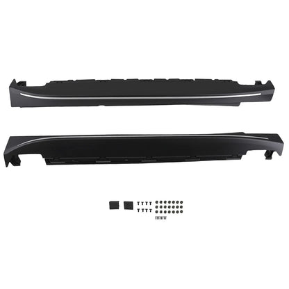 Set of 2 Nerf Bar Side Steps for Mercedes ML350 W166 (2012–2015) GLE (2016–2018) Black Heavy Duty