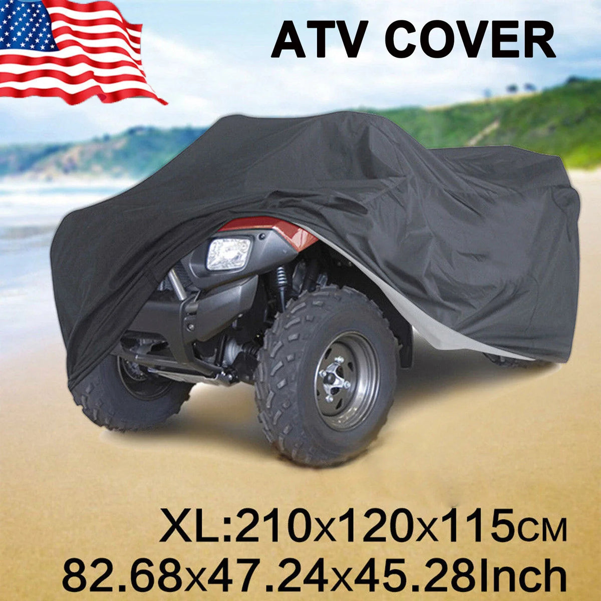 ATV Mower Cover for Polaris Sportsman 570 (82", UV Protection)
