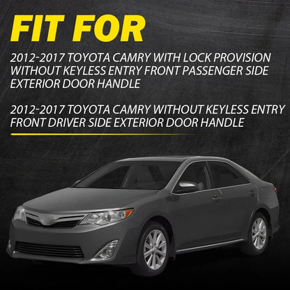 Set of 4 Exterior Door Handles for Toyota Camry (2012–2017) Black/Gray/Red