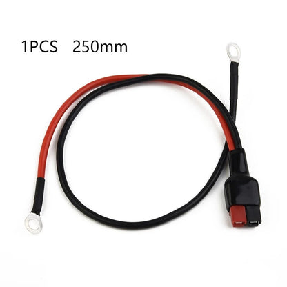 Battery Leads for Golf (250/400mm) - Red Black with 6mm Ring Terminals