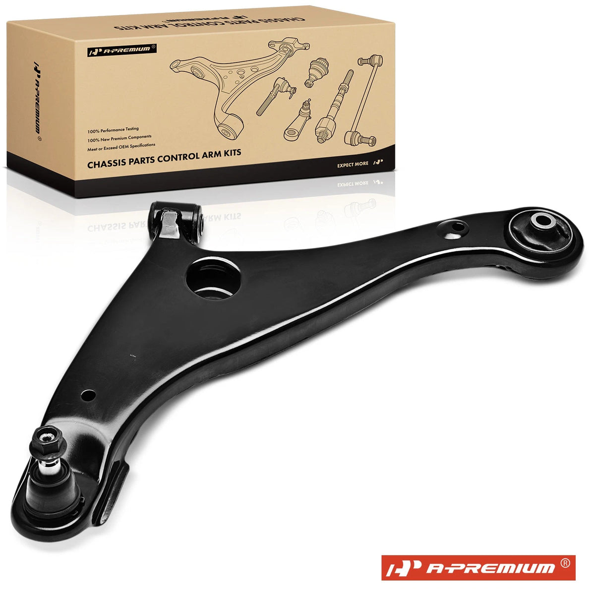 Front Left Lower Control Arm w/ Ball Joint Assy for Mitsubishi Galant (MN161705, MN186655, MN184137, WC120563, CMS80195)