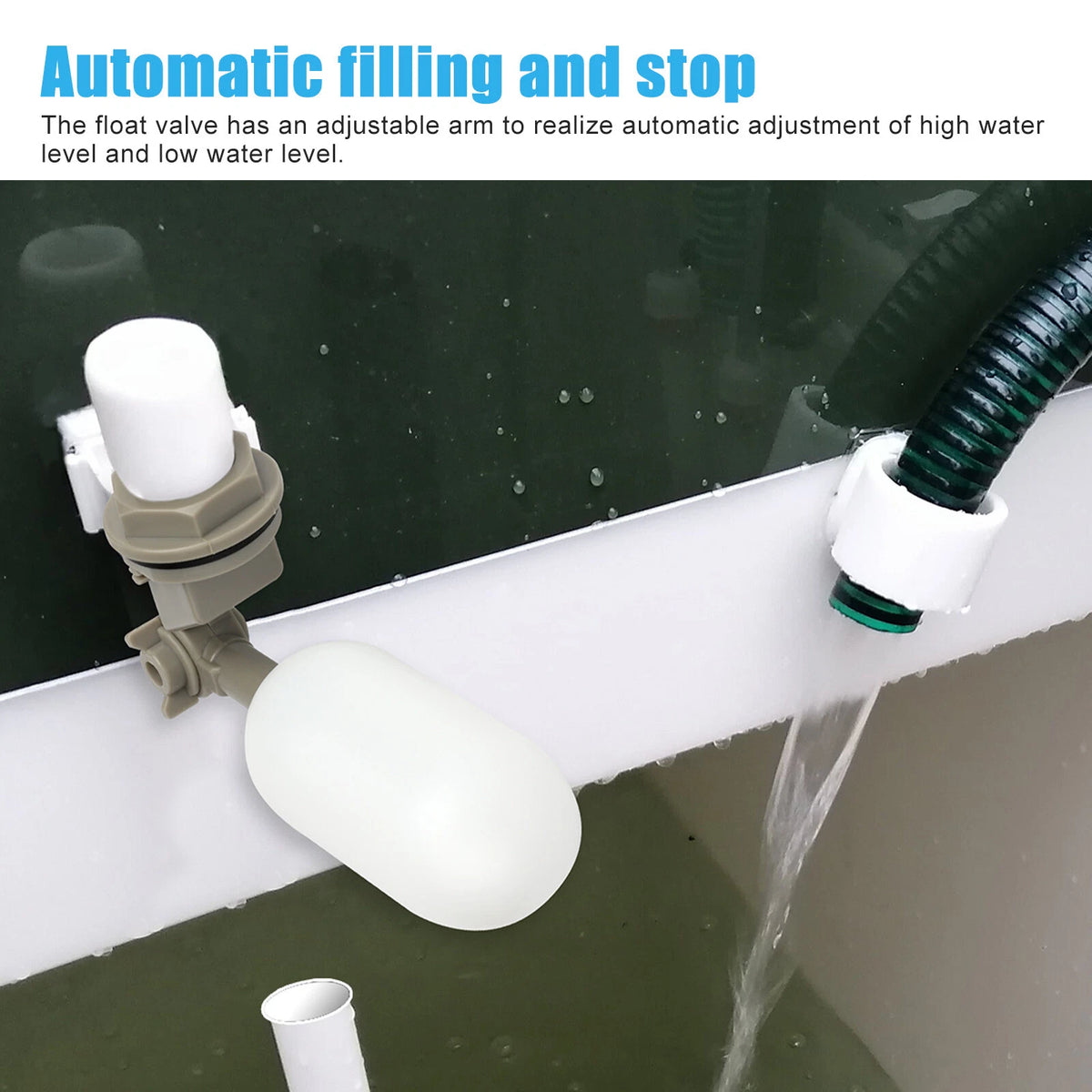 4PCS Water Float Valve for Adjustable Arm (Plastic Filter)