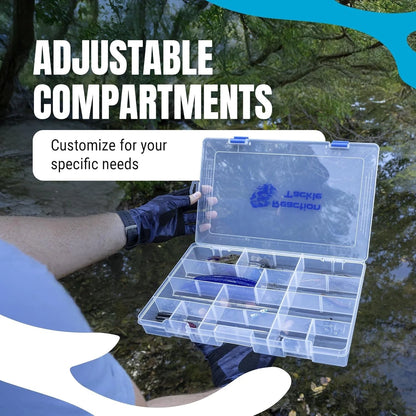 2-Pack Water-Resistant Tackle Box Trays for Custom Fishing Gear Storage