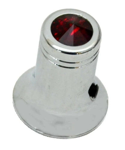 Channel Select Knob for Universal Fit CB Radio (UP#21783) - Red Jewel Chrome