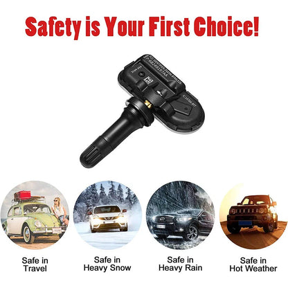 4PCS TPMS Tire Pressure Monitoring Sensor for Jeep Cherokee (2014–2020)
