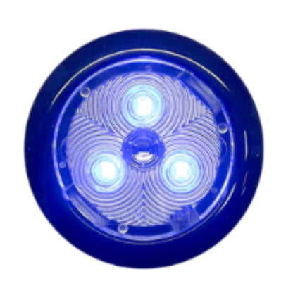 2.75" Round Blue Light Black Trim Ring for Tecniq Silho-X (E13-BB10-1)