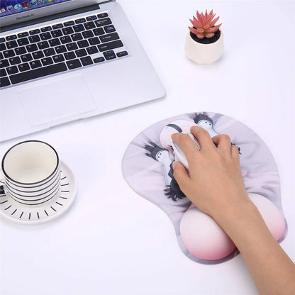 2X Anime Mouse Pads with Wrist Rest 10.2 x 8.7 x 1.2 Inches