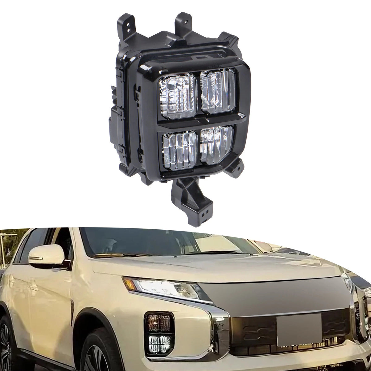 LED Fog Light with Bezel for Mitsubishi Outlander Sport (2020–2024) BCK5203K, MI2530113, 8315A083