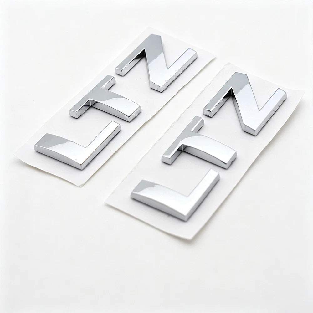 2Pcs Chrome Rear Tailgate Emblem Badge for Silverado LTZ (2007–2018)
